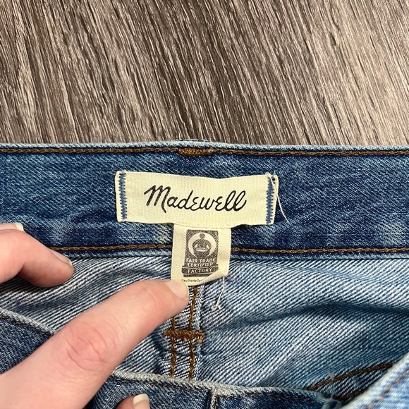 Madewell Rigid Denim A-Line Skirt Size 26 - Picture 6 of 11
